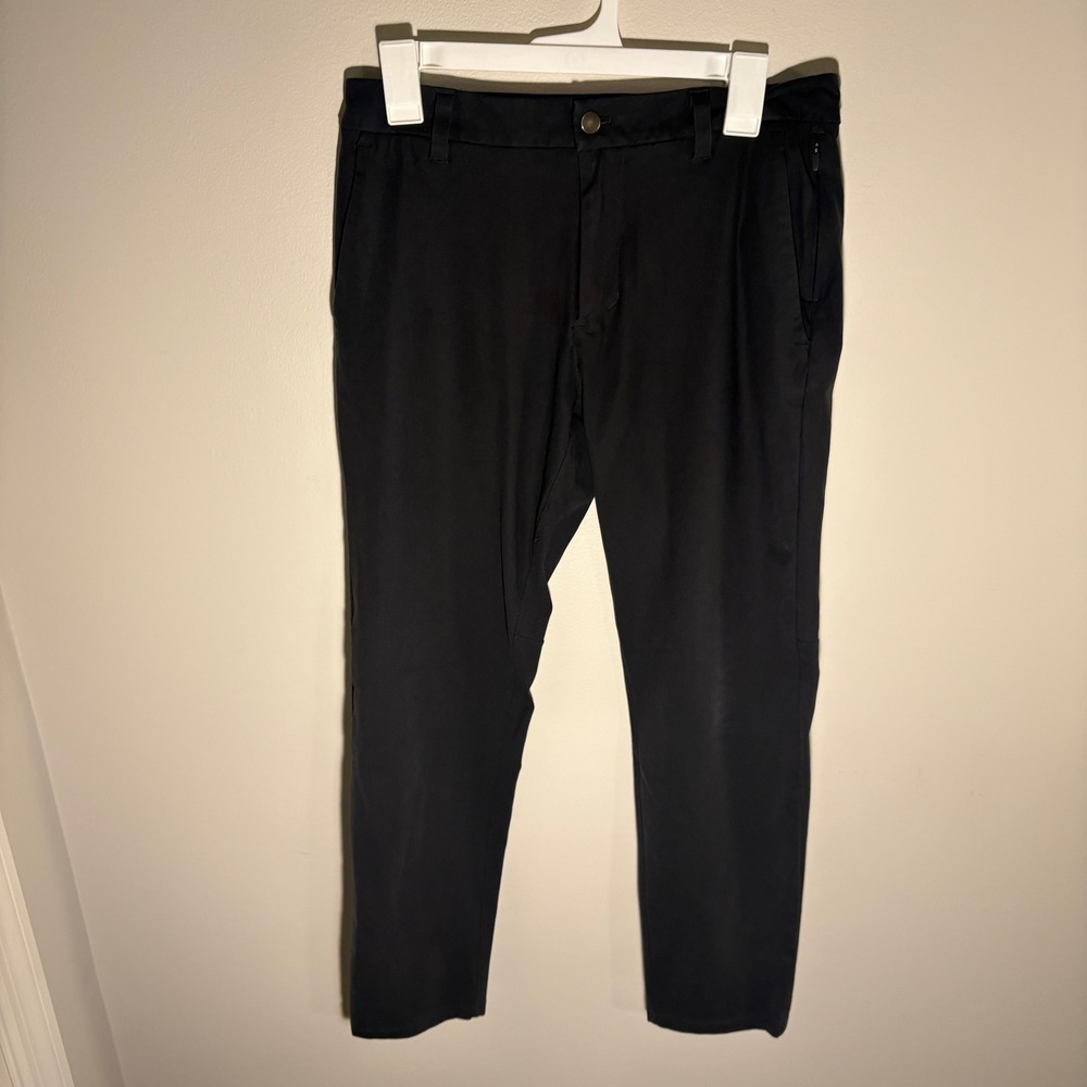 Lululemon Commission Slim-Fit Pants Black Size 29 Technical Trousers Stretch